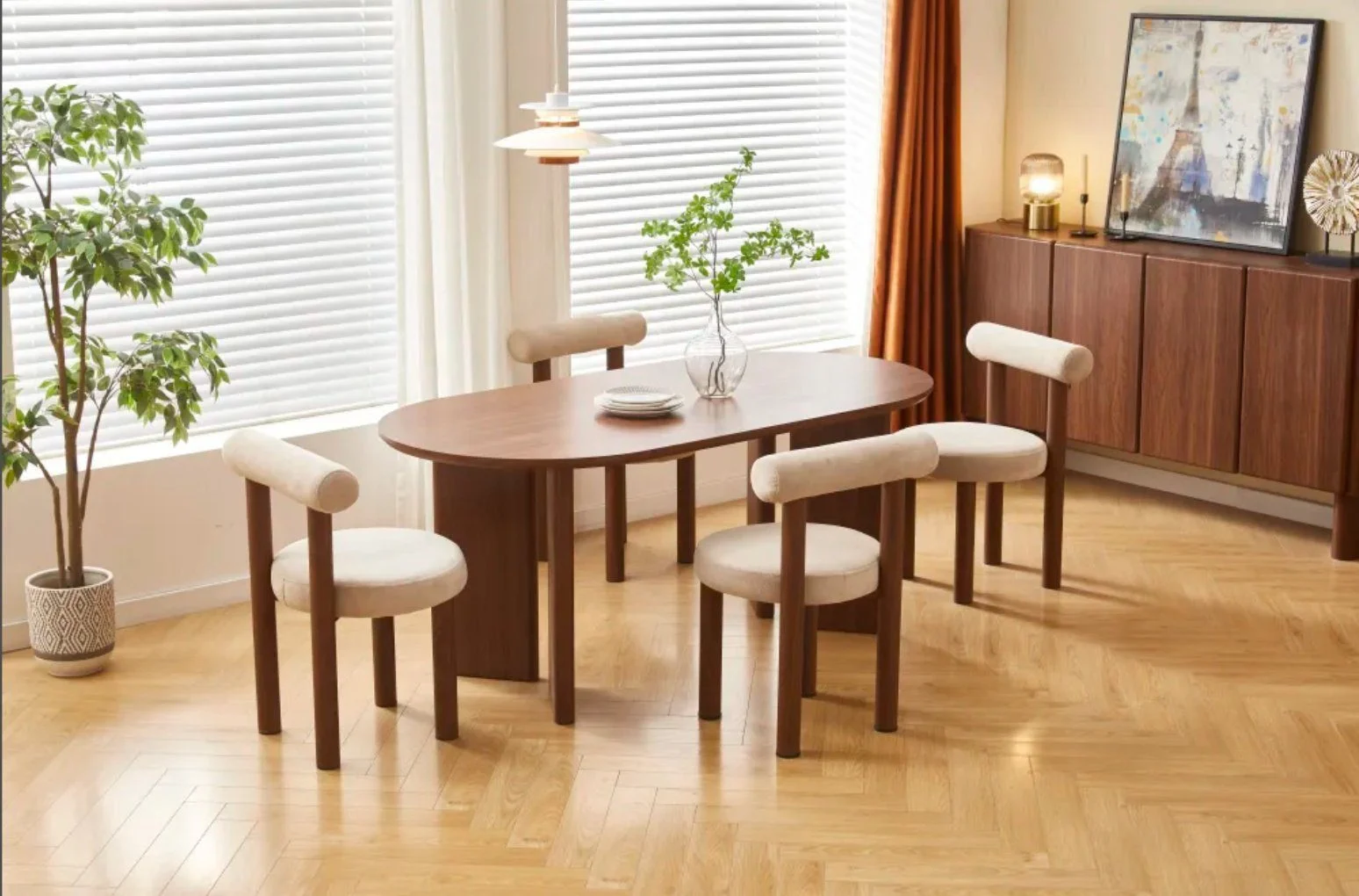 Table à Manger AMBRE NOYER 150 CM