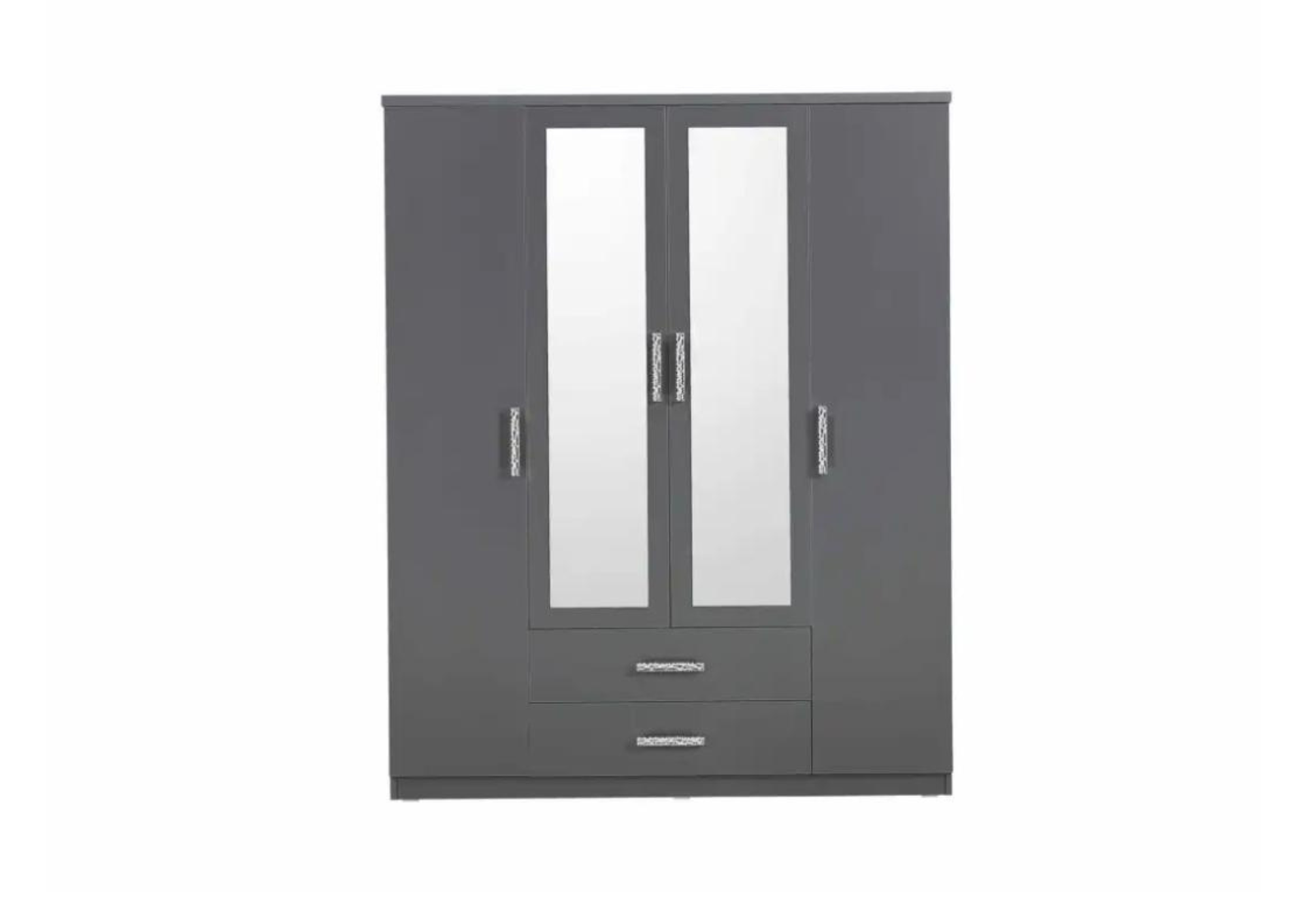 Armoire IBIZA 4 Portes Gris