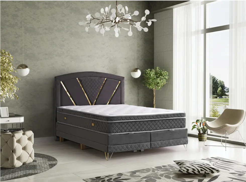 Lit Coffre BERLIN Gris