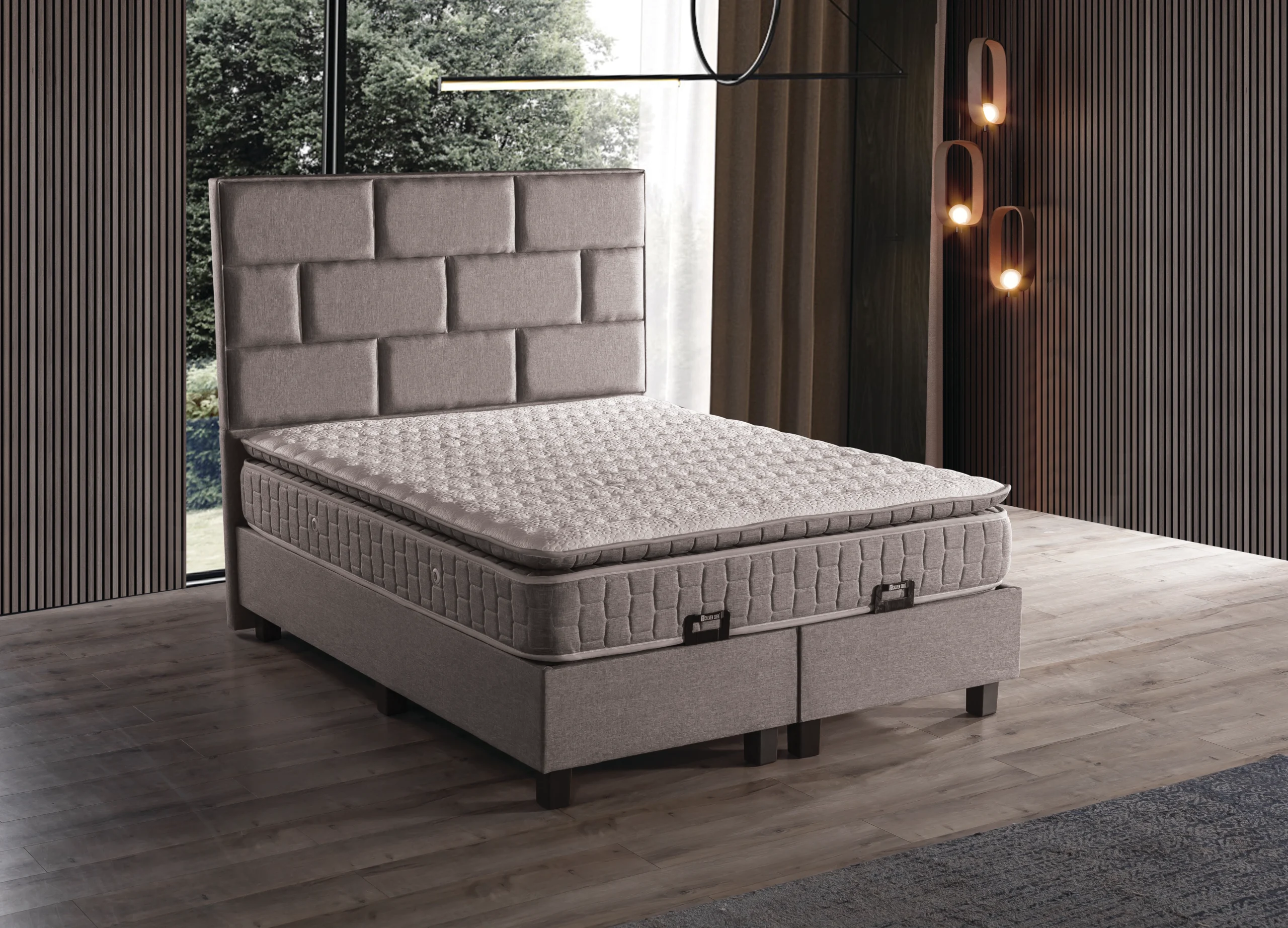 Lit Coffre LEGO Beige