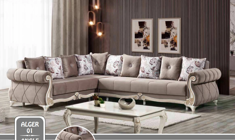 Canape D’angle ALGER Beige