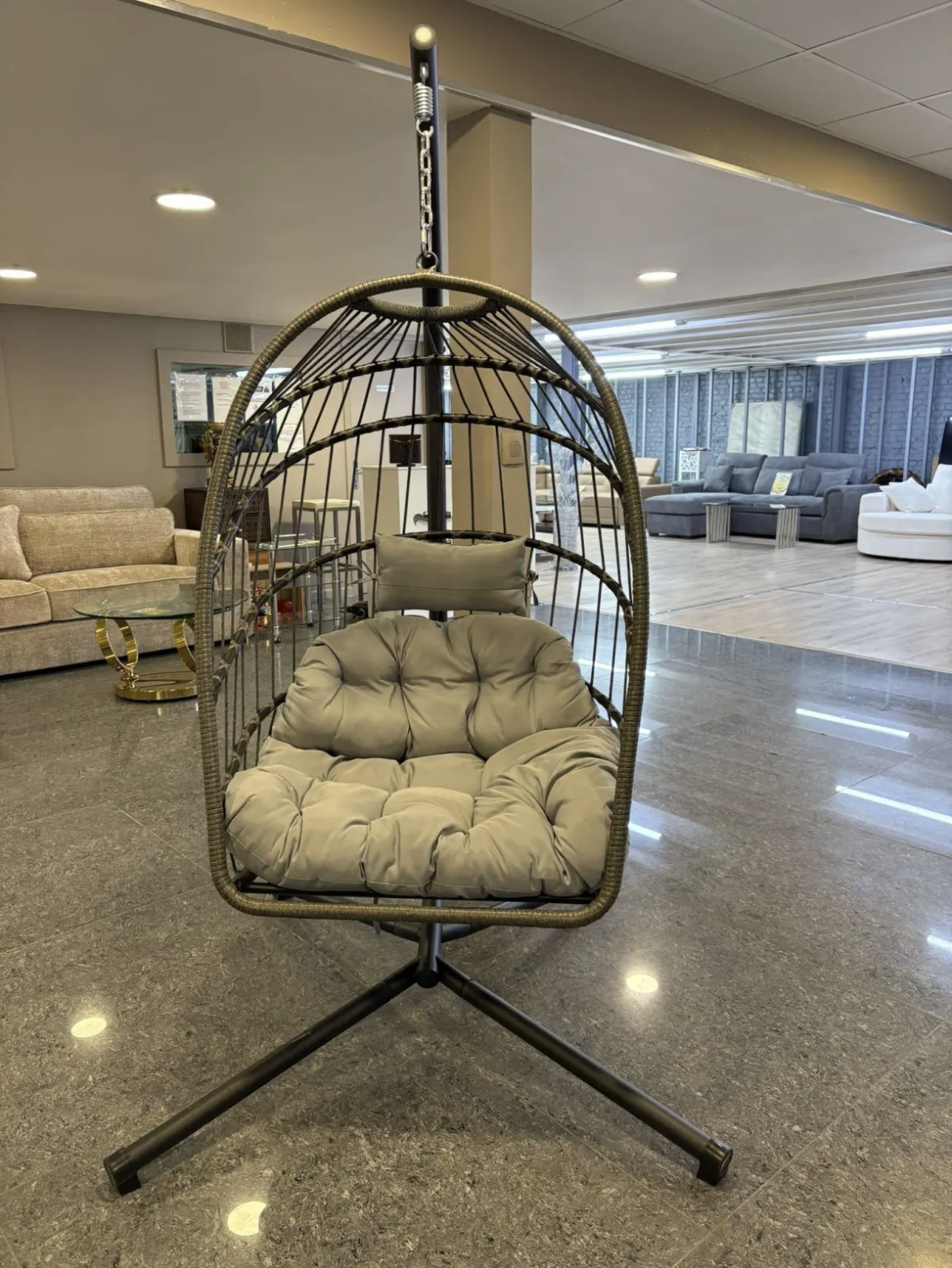FAUTEUIL BALANÇOIRE LY8 Gris