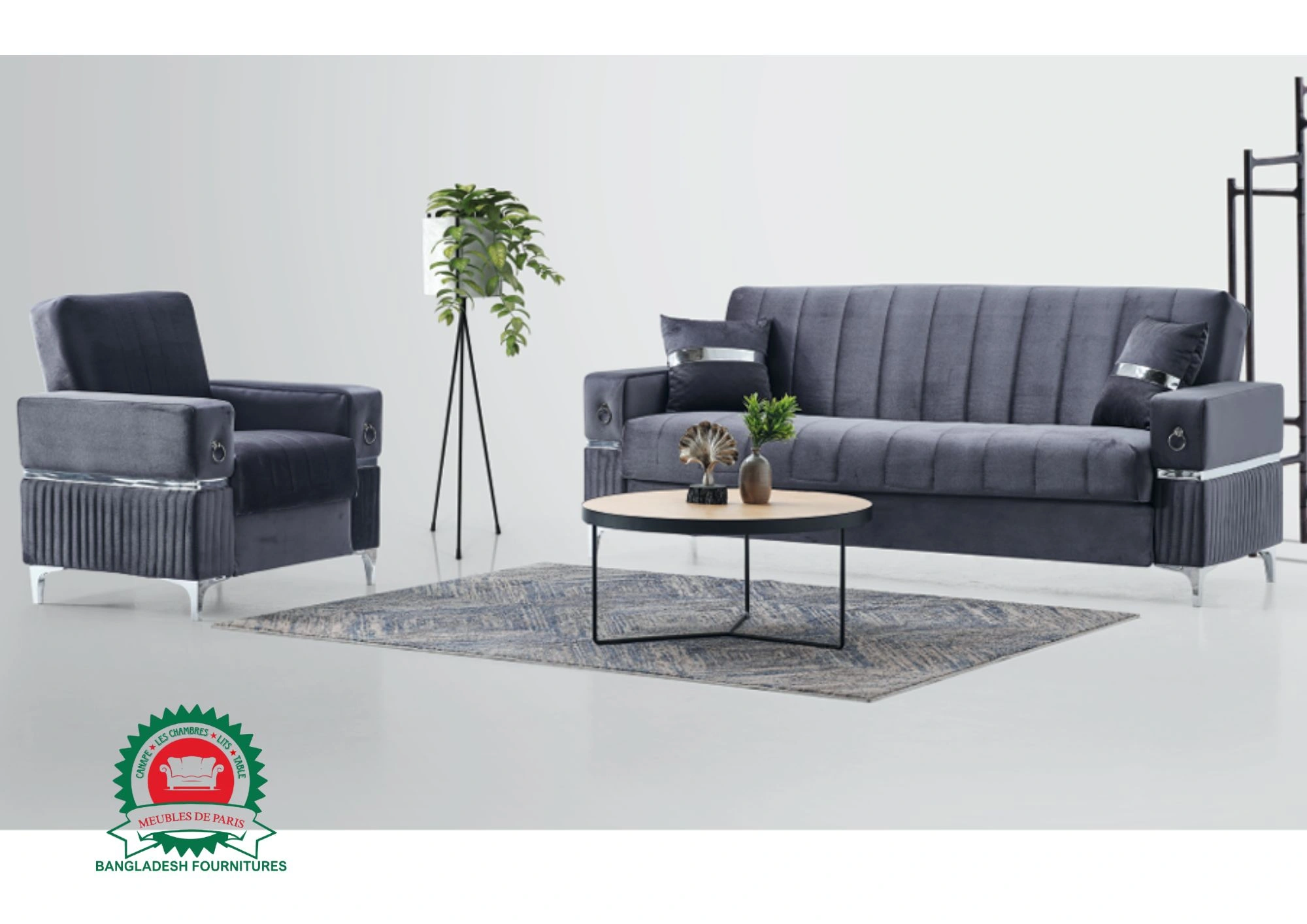 Canape LOVE 3+2+1 Gris