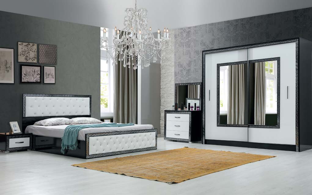 Chambre a Coucher VERSACE Blanc