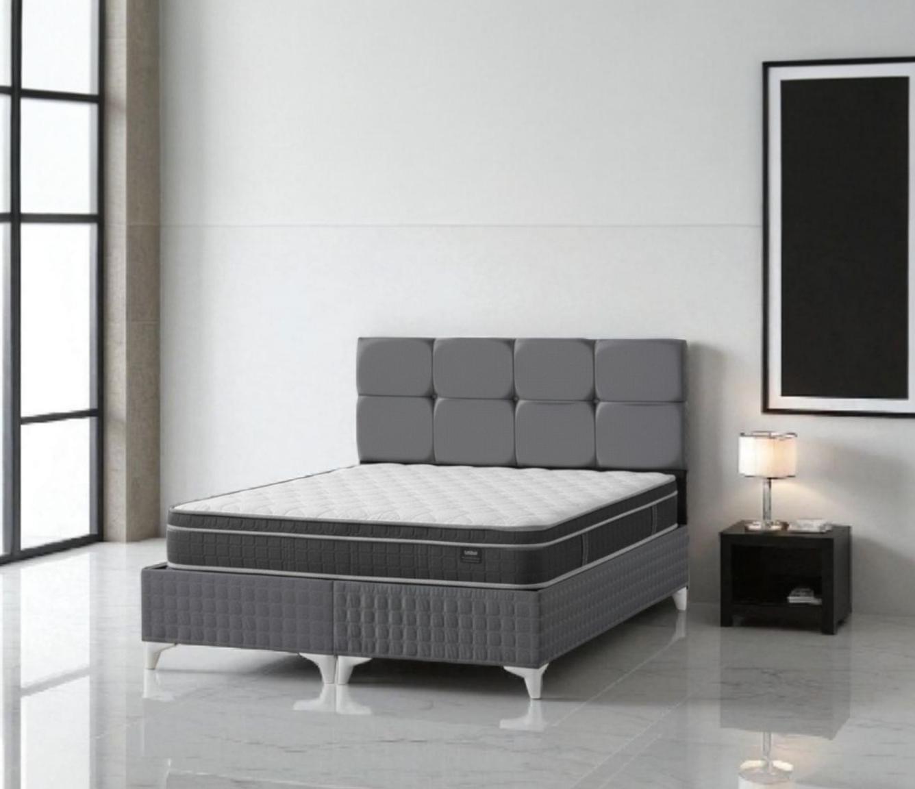 Lit Coffre ROZA 160 Gris