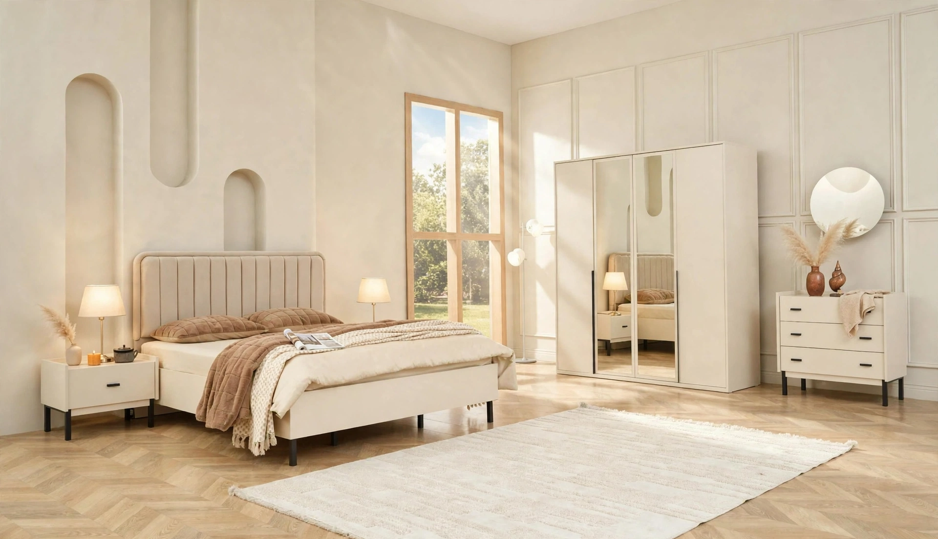 Chambre a Cooucher EIFFEL Beige