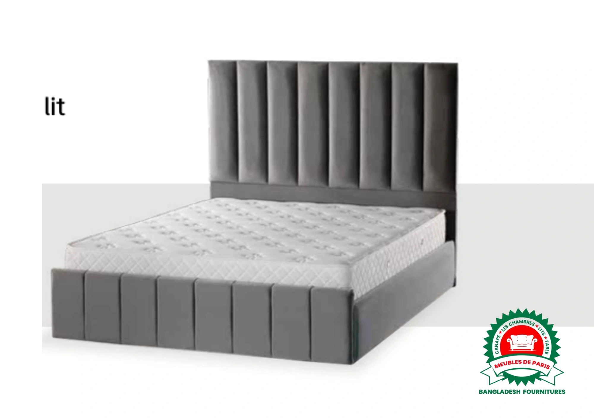 Cadre Lit GOLF Gris 160