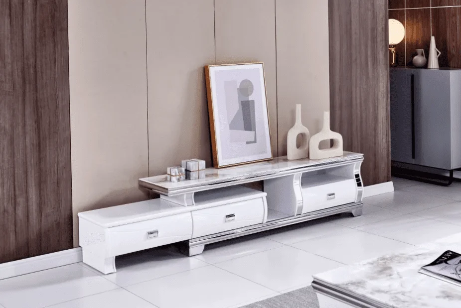 Meubles TV SARAH Marbe Beige