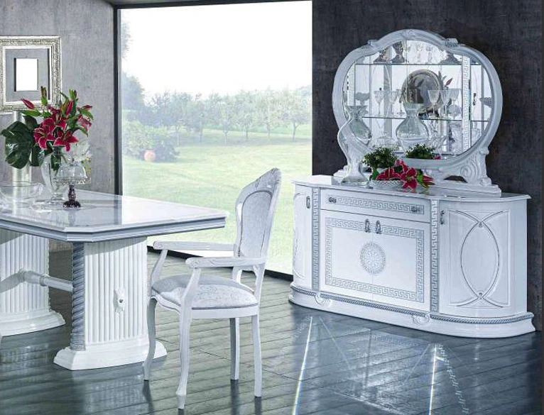 Buffet New VENUS Blanc Argent 4 Portes