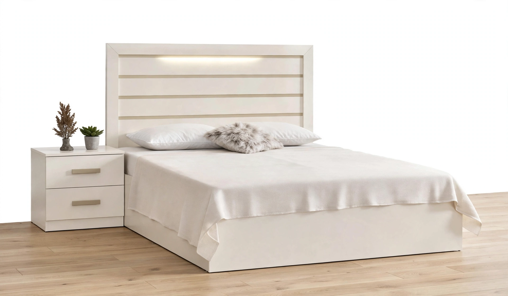 Cadre De Lit GIRONA 140 Beige