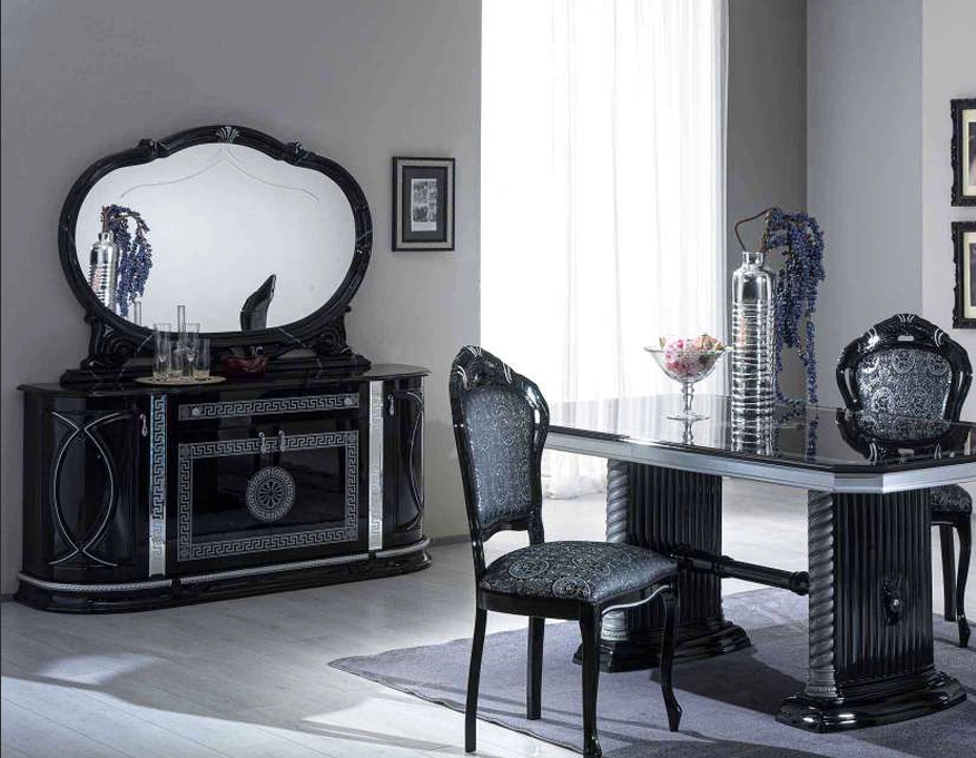 Buffet New VENUS Noir Argent 4 Portes