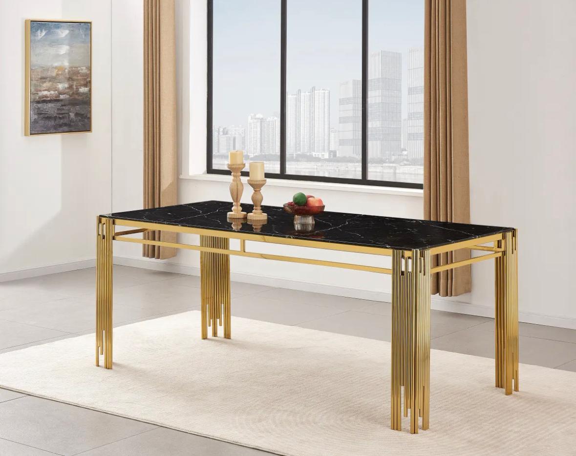 Table A Manger FLUTE Noir  150cm