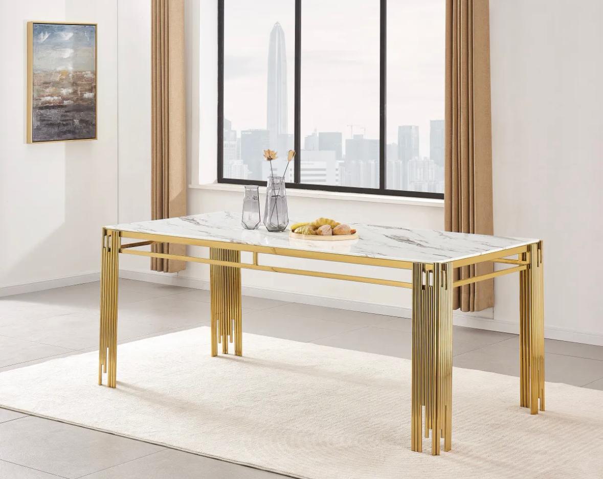 Table A Manger FLUTE Blanc  150cm