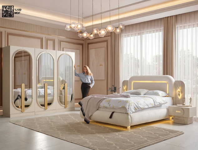 Chambre a Coucher CARPI Beige