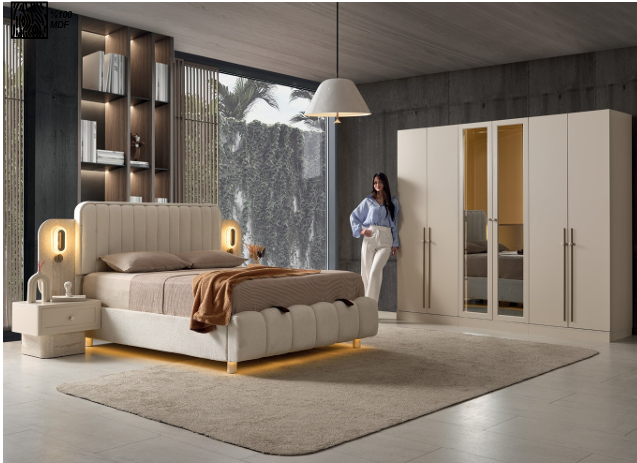 Chambre a Coucher FLORANSA Beige