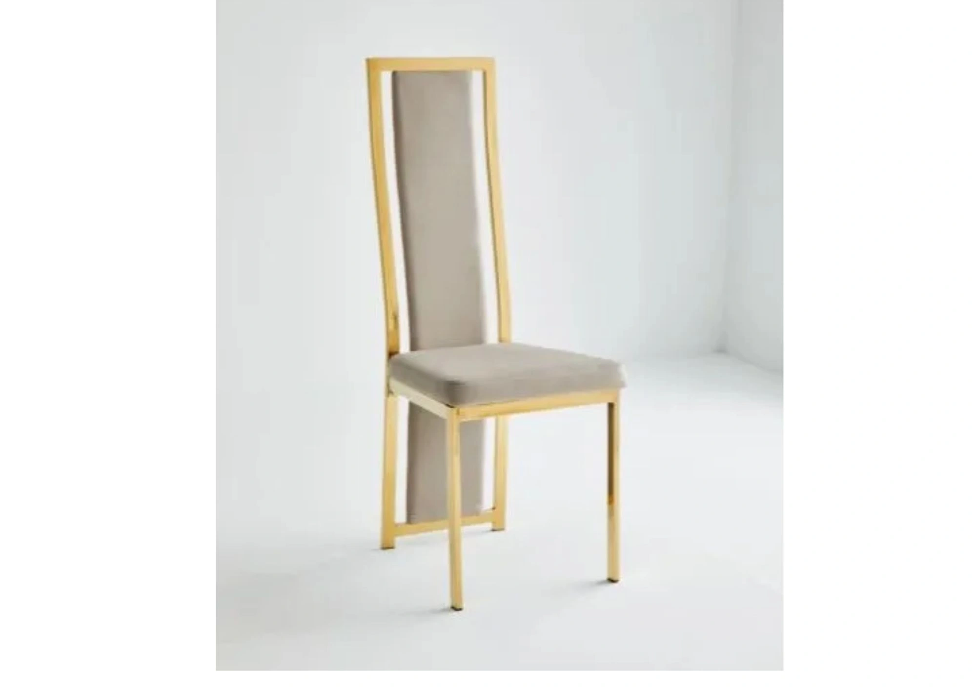 CHAISE 121 VELOURS DORE TAUPE