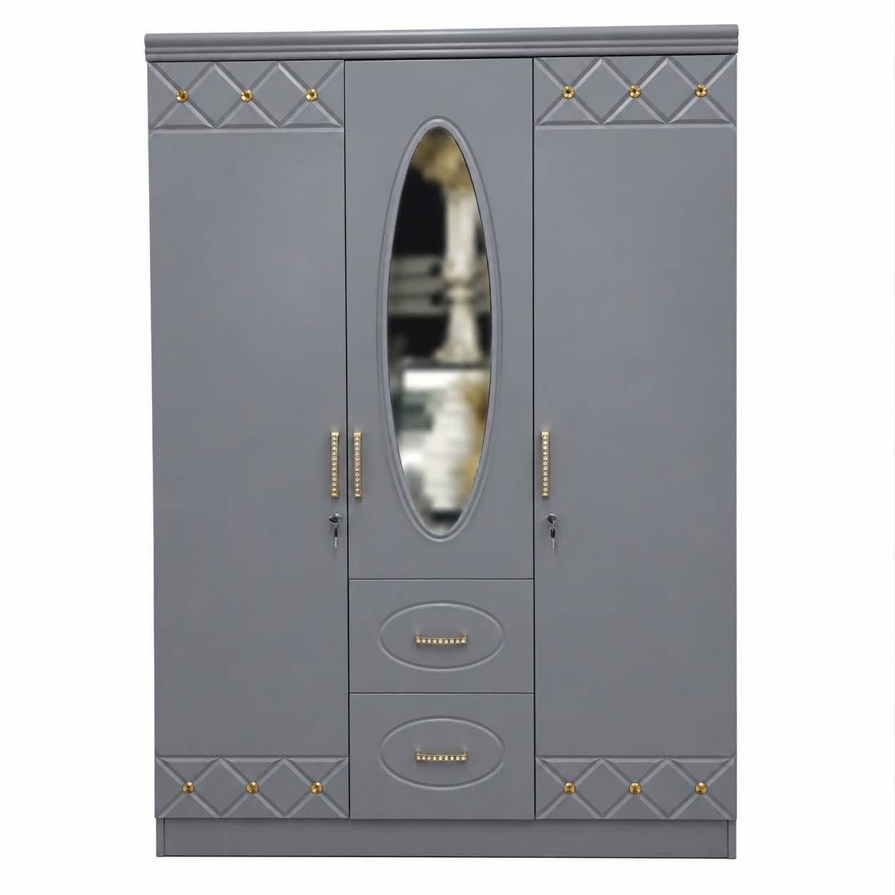 Armoire 3 Portes STEEFAN M6 Gris