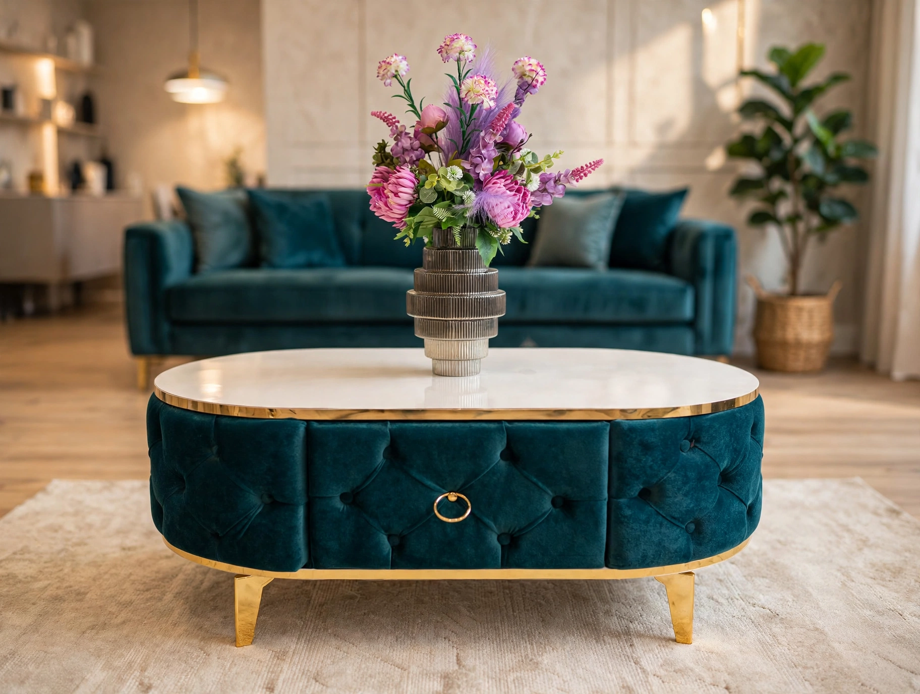 TABLE Basse PARIS CAPITONNEE
