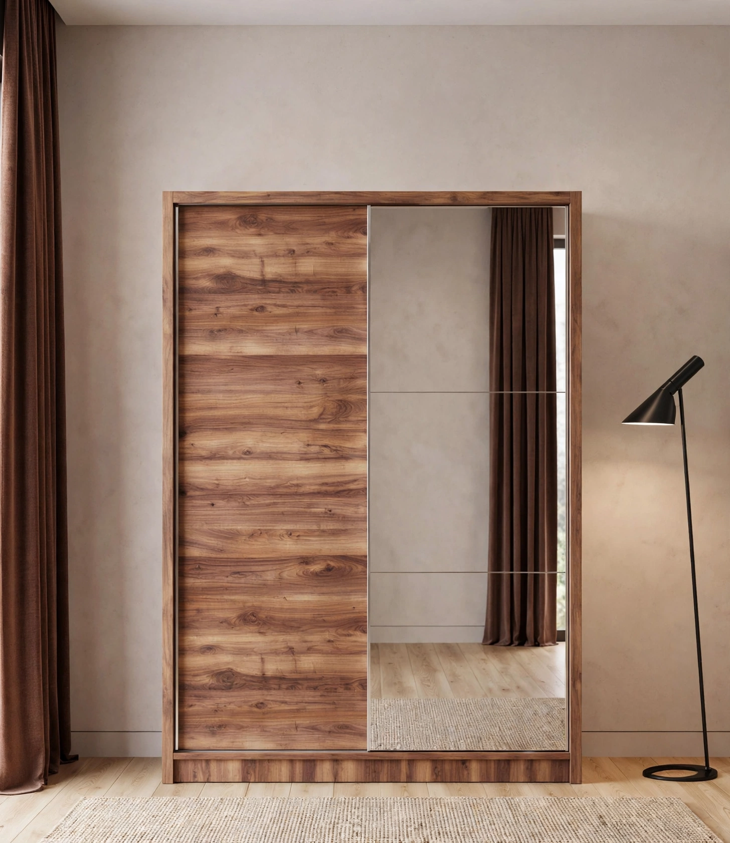 Armoire Coulissante Hello Walnut