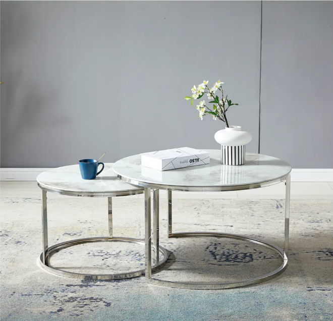 TABLE BASSE GIGOGNE DUO MARBRE