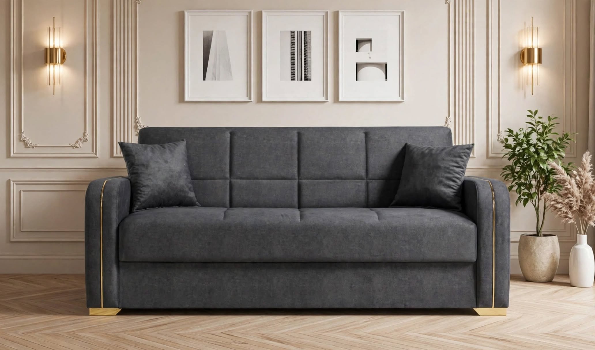 Canape ROMA 3 Place Gris