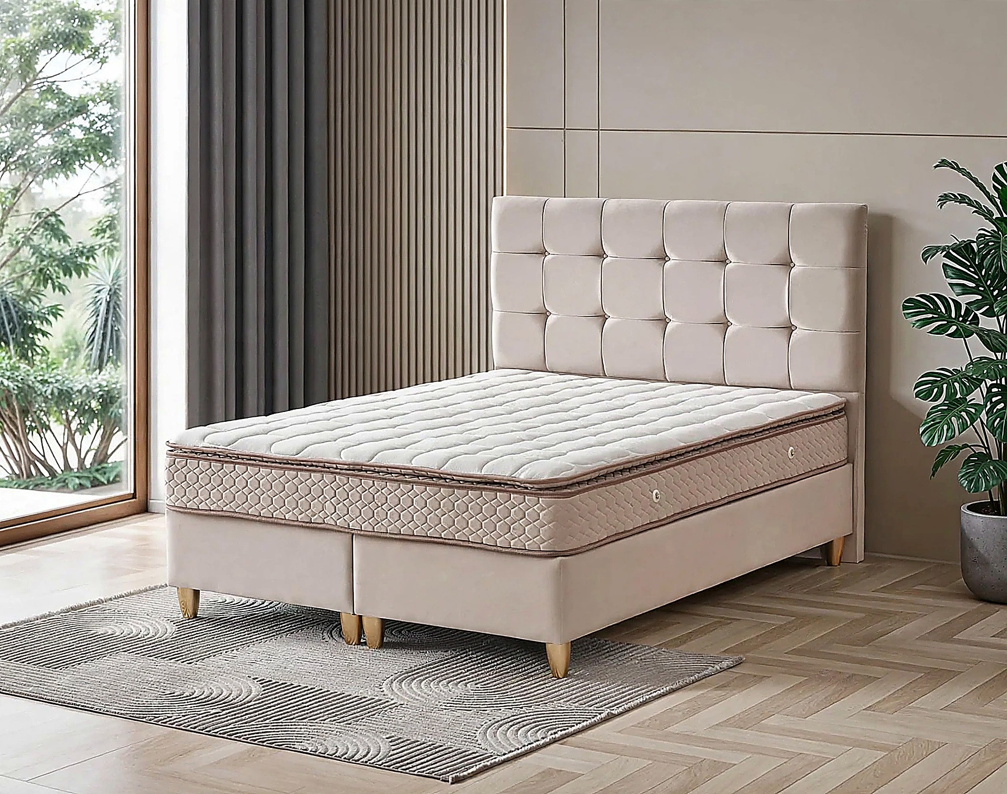 Lit Coffre NEW BARI 160 Avec Matelas Neuf  28cm