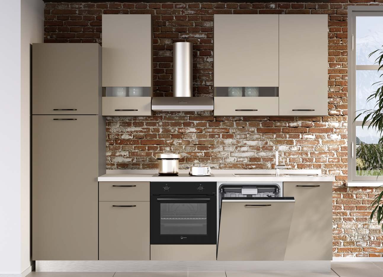 Cuisine LORY 270 C/LVS – Basalt & Cachemire  (Sans Appareil)