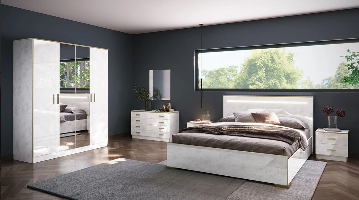 Chambre a Coucher  NOEMI Beige