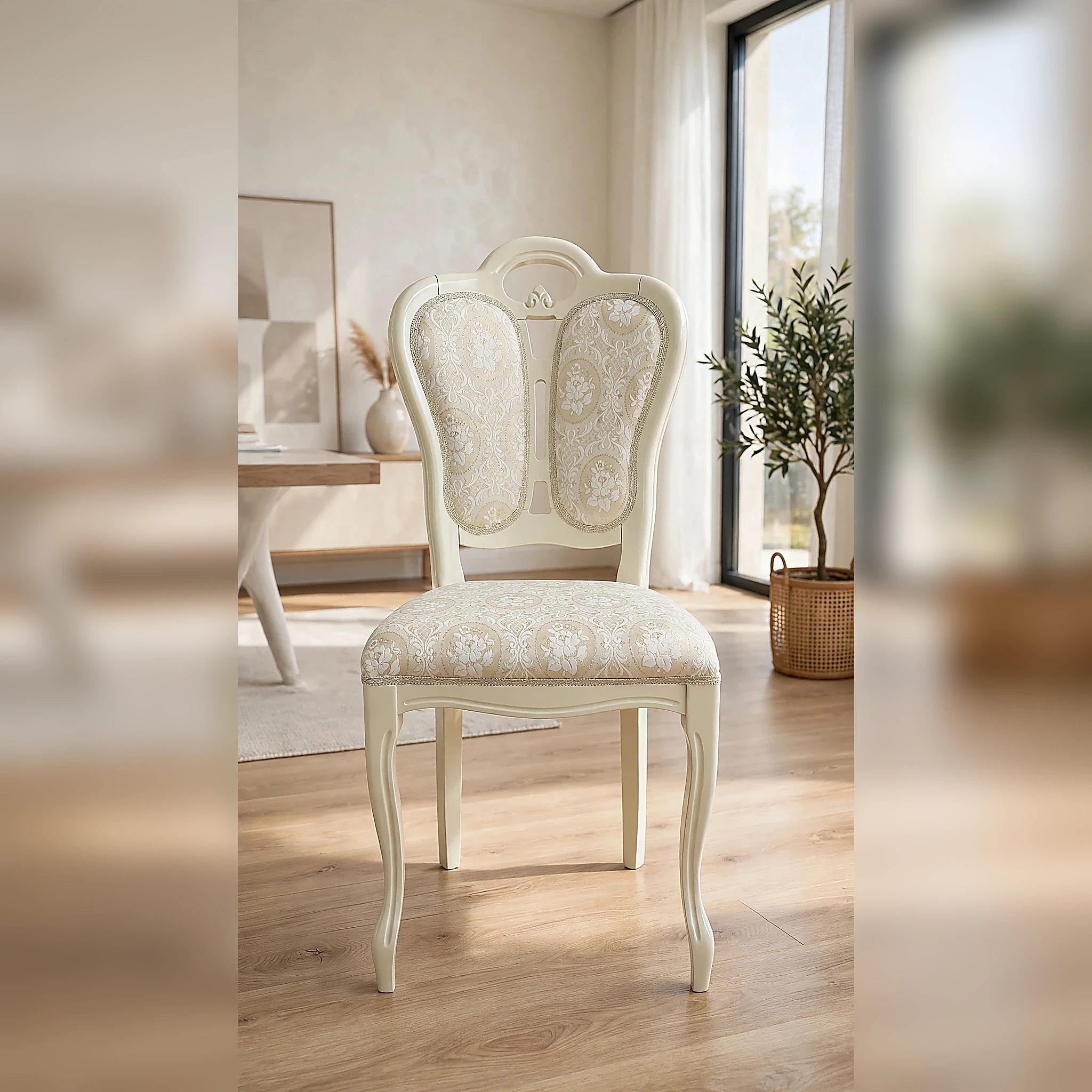 CHAISE GRETA Beige BOIS